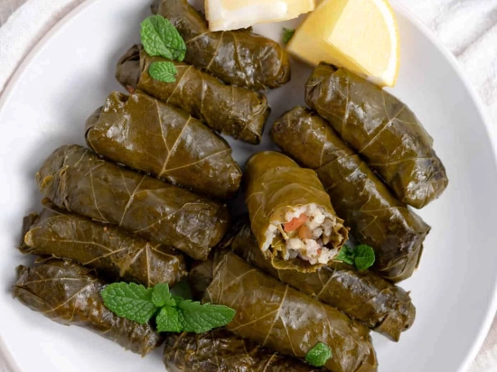 Warak Enab - Vine Leaves stuffed with meat