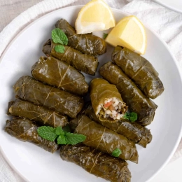 Warak Enab - Vine Leaves stuffed with meat