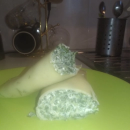 naleśniki ze szpinakiem i serm