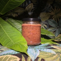 Chutney z czerwonej cebuli, śliwki i pomarańczy