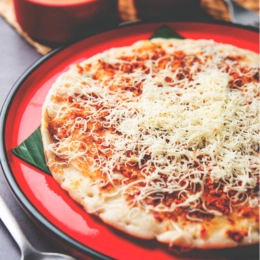 Cheese uttappa with sambhar