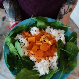 Tofu w curry