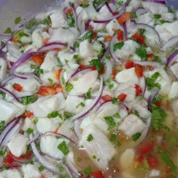 Fresh fish Ceviche