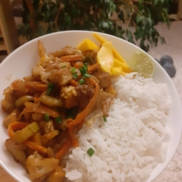 Tofu z warzywami w glazurze, wersja azjatycka VEGAN