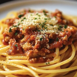 Makaron z tofu à la bolognese