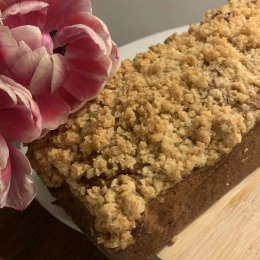 Chlebek bananowy z kruszonką cynamonową