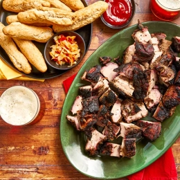 Jerk Pork & Festival Lunch Box