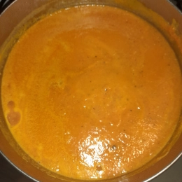 Zupa dyniowa krem gotowana na rosole