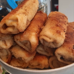 Krokiety z kapustą i pieczarkami (2 sztuki)