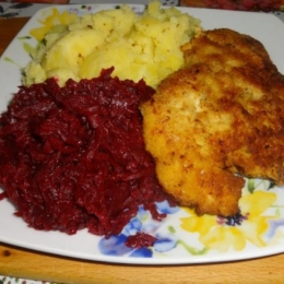 Panierowana pierś z kurczaka