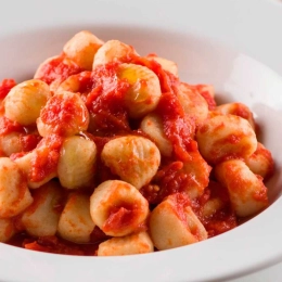 Gnocchi with tomato sauce