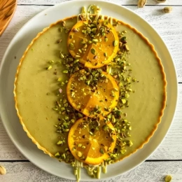 Tarta mango-pistacja