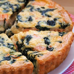 TARTA Z ŁOSOSIEM