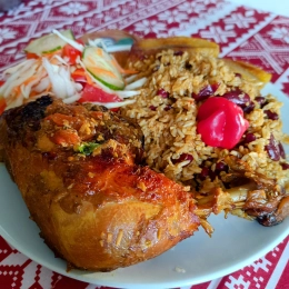 Rice and Beans (Costa Rican Caribbean Food) - BIG SIZE (dla dwojga)