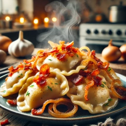 Pyszne pierogi z mięsem