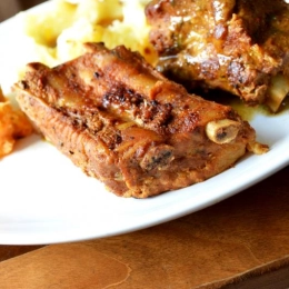 Żeberka w miodzie z sosem bbq