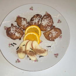 Banan w cieście kokosowo-cynamonowym