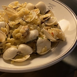 Pasta Orzo con le vongole