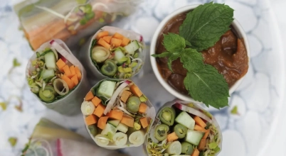 Spring rolls z kurczakiem lub tofu - 10 sztuk