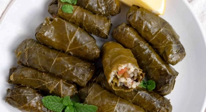 Warak Enab - Vine Leaves stuffed with meat