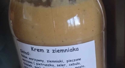 Krem z ziemniaka na wędzonce  z grzankami