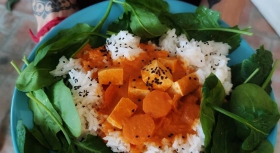 Tofu w curry