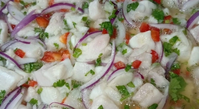 Fresh fish Ceviche