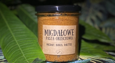 Pasta migdałowa z kokosem i daktylami
