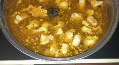 Flaki drobiowe gotowane na rosole