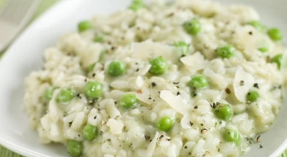 Risotto truffle and green beans