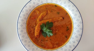 Zupa dhal z pieczoną dynią (Vegan!)