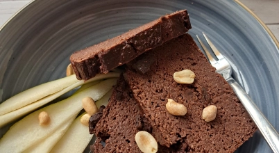 High protein brownie z fasoli bez cukru