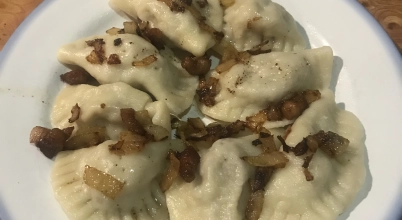 Pierogi z mięsem i kapusta