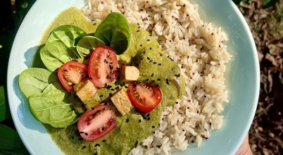 Palak tofu