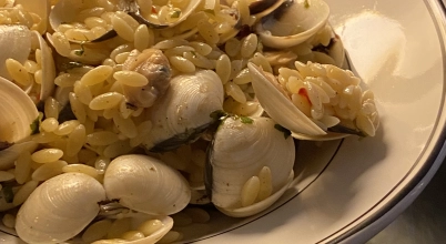 Pasta Orzo con le vongole